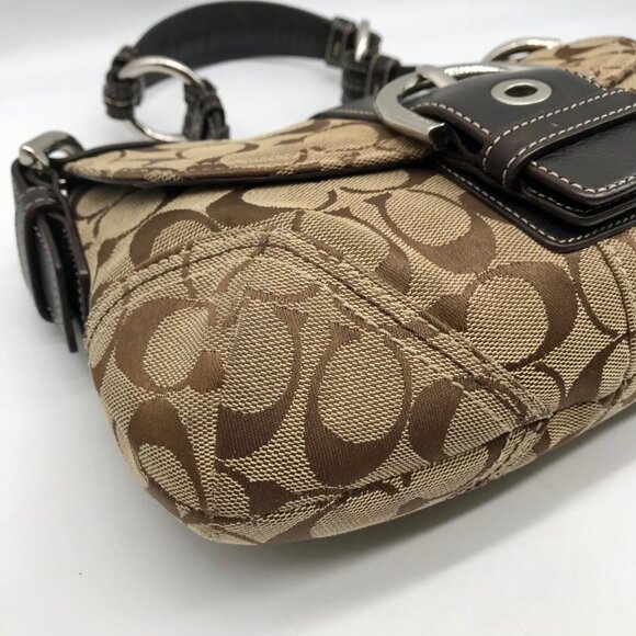 Coach Brown Monogram Canvas Vintage Soho Shoulder Bag  6171 - Picture 7 of 11